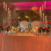 Candelabra Centerpiece - W/ Bud Vases